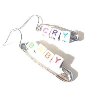 Custom Safety pin earrings